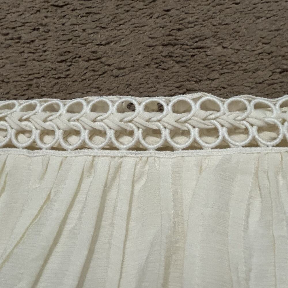Jonathan Simkhai Trista Summer Lace Up Mini In Ivory Size 2 - Picture 9 of 9
